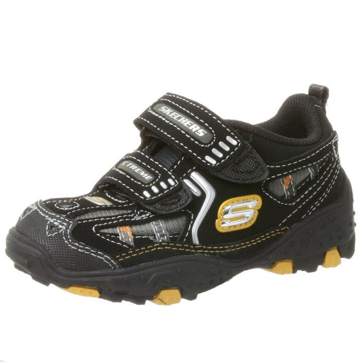 Skechers Toddler Boys Annex - Commando Double Strap Sneaker Black - 91680N/BLK BLACK/VOLT-ANTHRACITE-WHITE Image 4