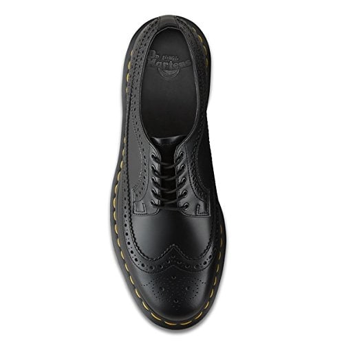 Dr. Martens 3989 Brogue Wingtip Shoe 40 EU Black Smooth Leather for Men Women Image 3