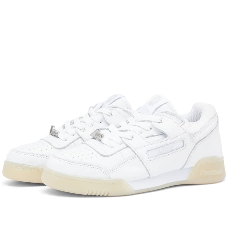 Reebok Womens Workout Plus Ice SE Sneakers White Sheer Size 72-160113 Image 1