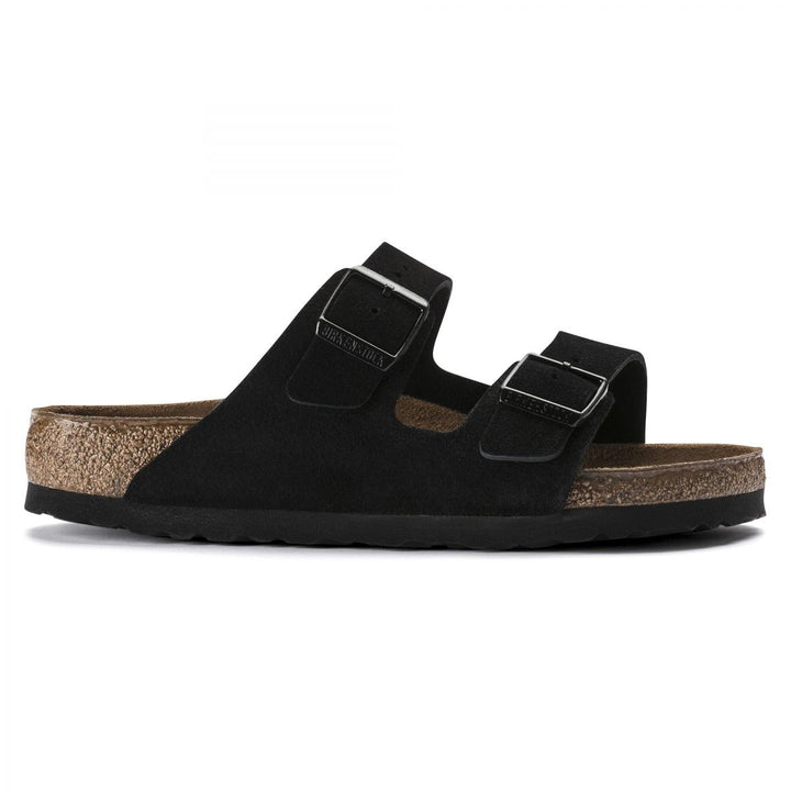 BIRKENSTOCK Arizona Soft Footbed Black Suede Unisex Sandals 0951321 0951323 Image 3