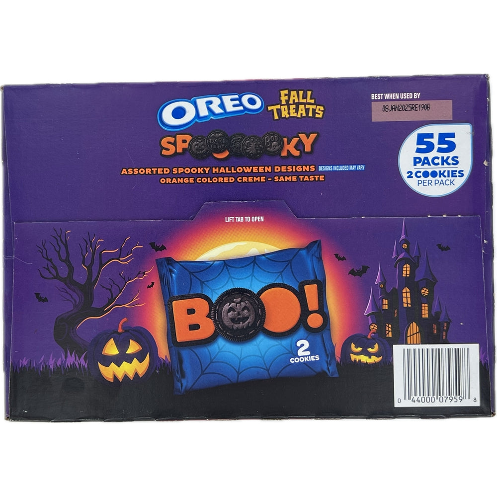 OREO Boo! Fall Treats Chocolate Sandwich Cookies 1.02 Oune (Pack of 55) Image 2