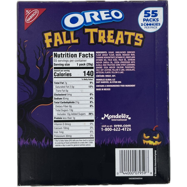 OREO Boo! Fall Treats Chocolate Sandwich Cookies 1.02 Oune (Pack of 55) Image 3