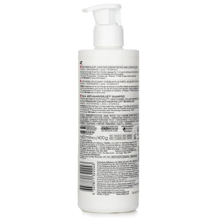 Vichy - Dercos Stimulating Shampoo(400ml) Image 2