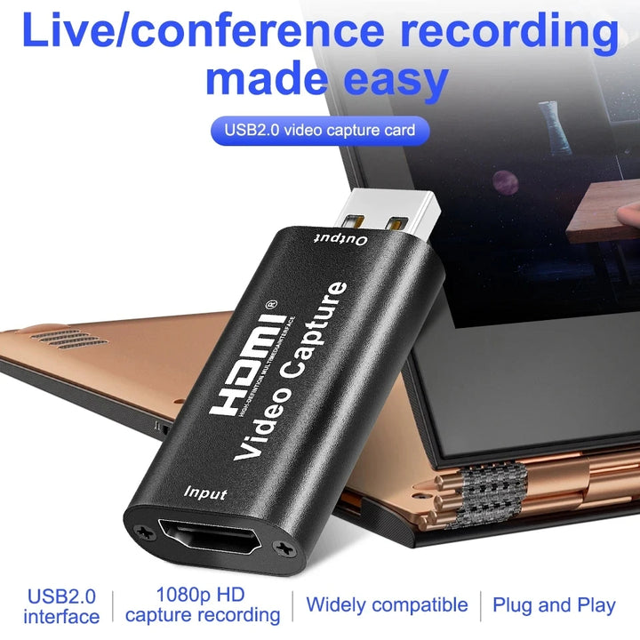 ACEHE 4K HDMI Video Capture Card 1080p USB 2.0 3.0 Live Streaming Device Image 1