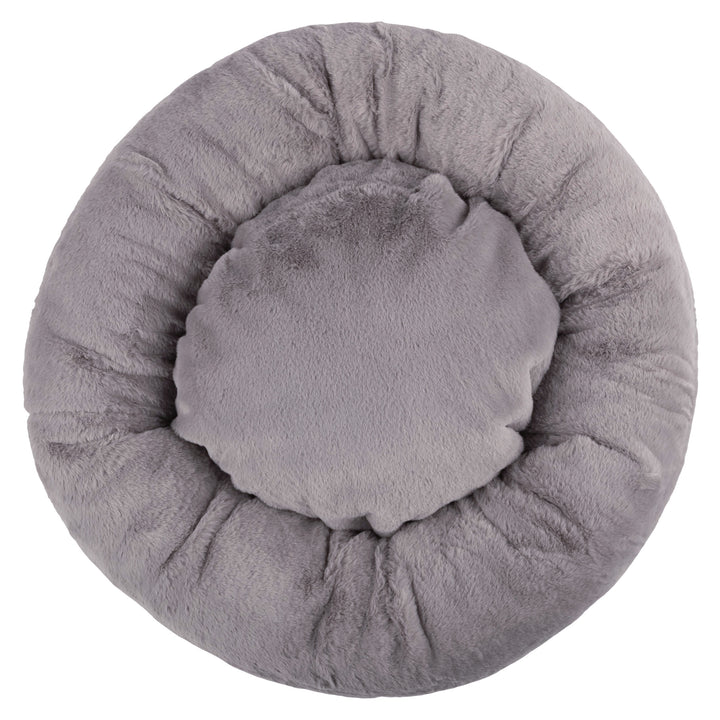 PETMAKER 25in Donut Dog Bed for Small Pets Mixed Memory Foam with faux Cover Image 8