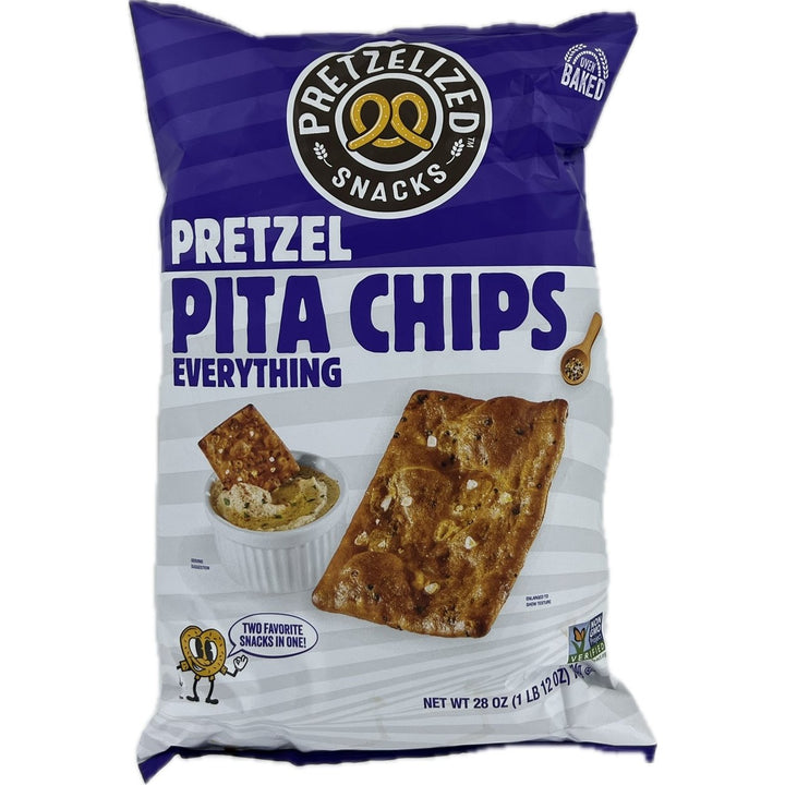 Pretzelized Snacks Pretzel Everything Pita Chips 28 Ounce Image 1