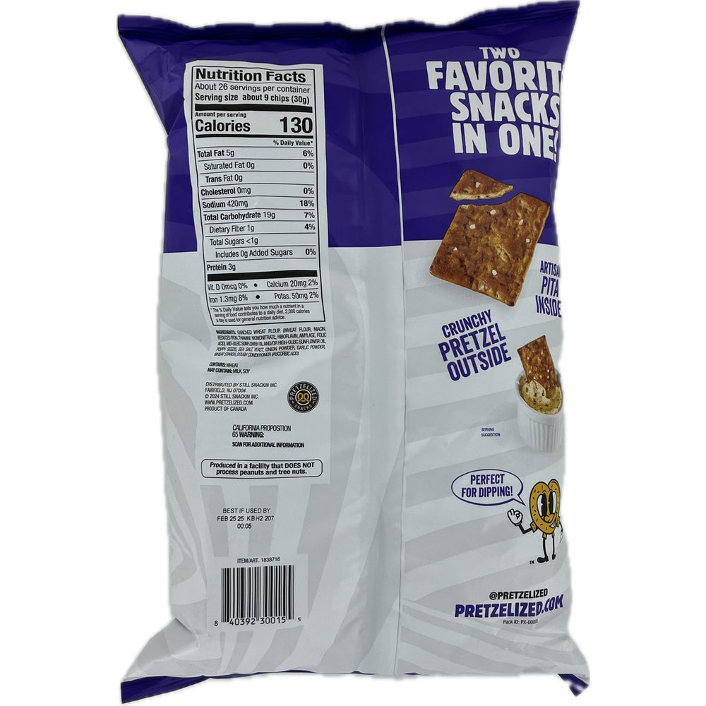 Pretzelized Snacks Pretzel Everything Pita Chips 28 Ounce Image 2