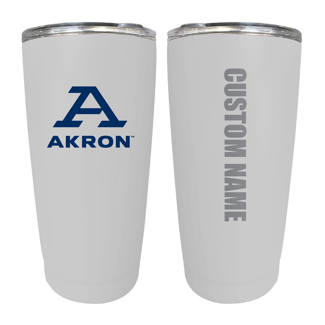 Akron Zips Customizable 16 oz Stainless Steel Insulated Tumbler Officially Licensed Collegiate Product Image 1