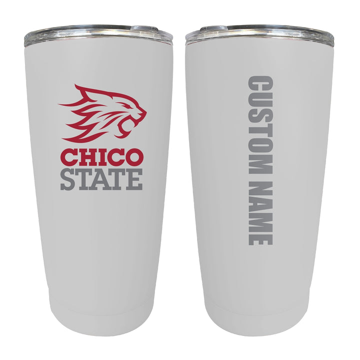 California State University Chico Customizable 16 oz Stainless Steel Insulated Tumbler Officially Licensed Collegiate Image 2