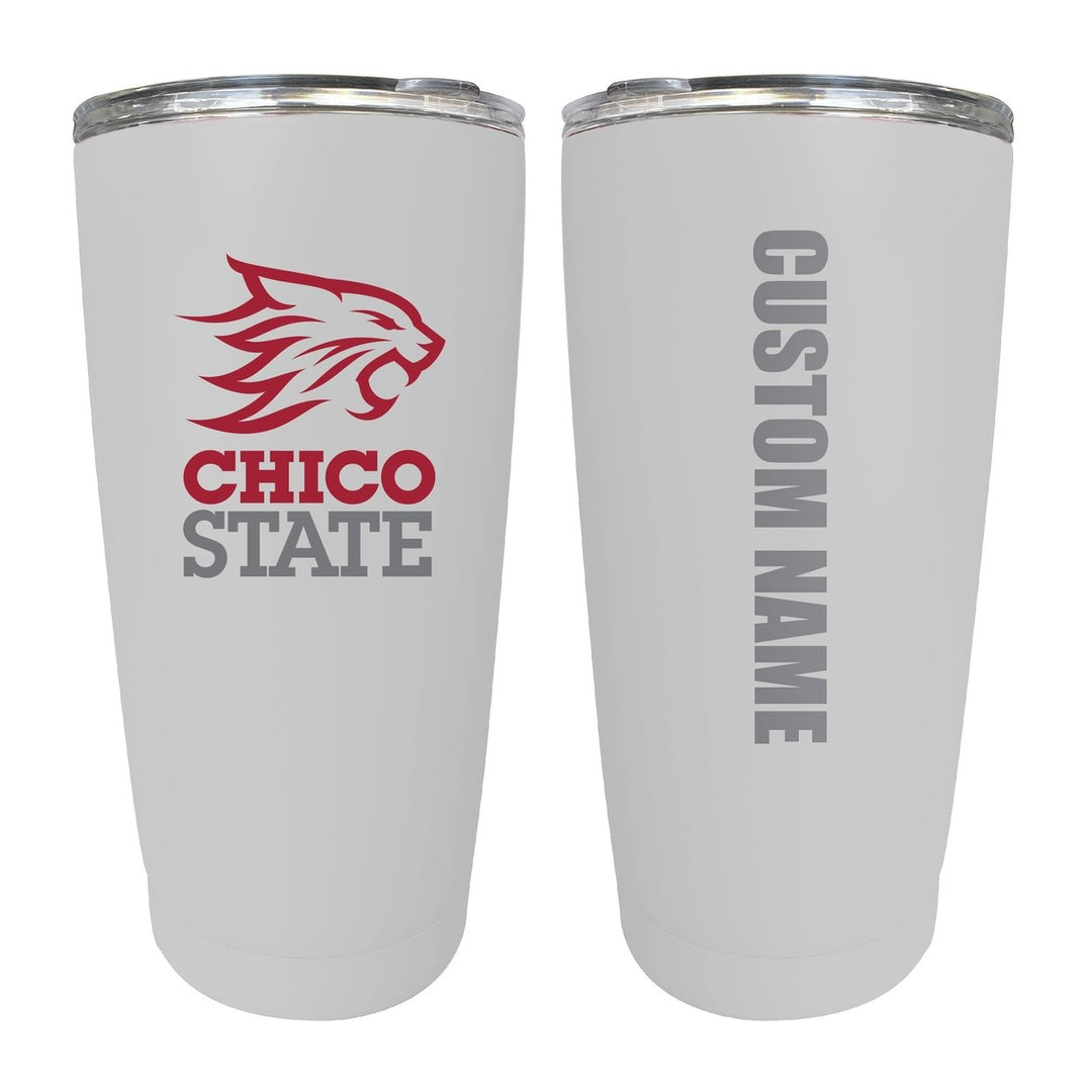 California State University Chico Customizable 16 oz Stainless Steel Insulated Tumbler Officially Licensed Collegiate Image 1