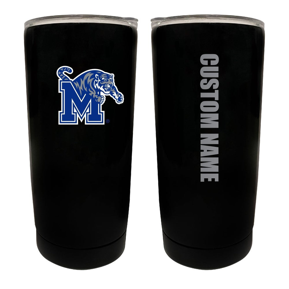 Memphis Tigers Customizable 16 oz Stainless Steel Insulated Tumbler Officially Licensed Collegiate Product Image 2