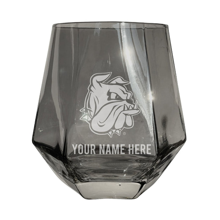 Minnesota Duluth Bulldogs Customizable Stemless Diamond Wine Glass Engraved 10 oz Officially Licensed Collegiate Product Image 3