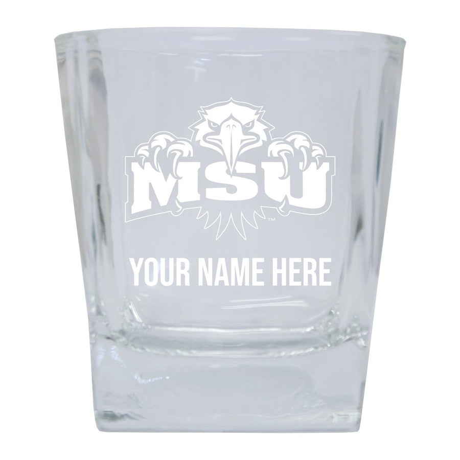 Morehead State University Customizable Etched 8 oz Whiskey Rocks Glass Officially Licensed Collegiate Product Image 1