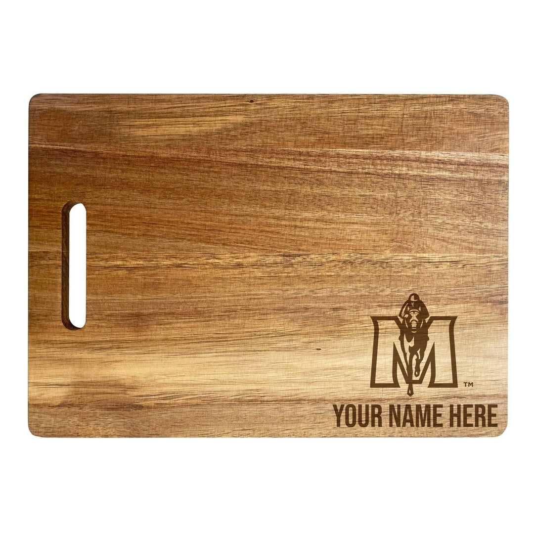 Murray State University Customizable Engraved Wooden Cutting Board 10" x 14" Acacia Wood Officially Licensed Collegiate Image 2