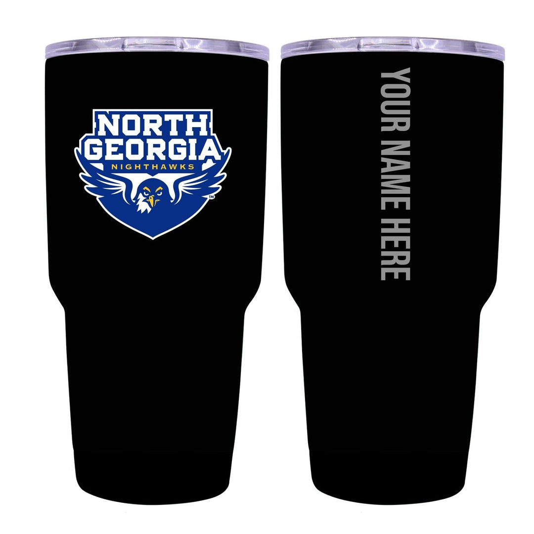 North Georgia Nighhawks Customizable 24 oz Insulated Stainless Steel Tumbler Officially Licensed Collegiate Product Image 2