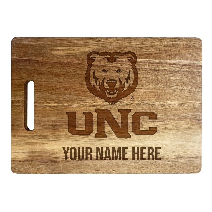 Northern Colorado Bears Customizable Engraved Wooden Cutting Board 10" x 14" Acacia Wood Officially Licensed Collegiate Image 2