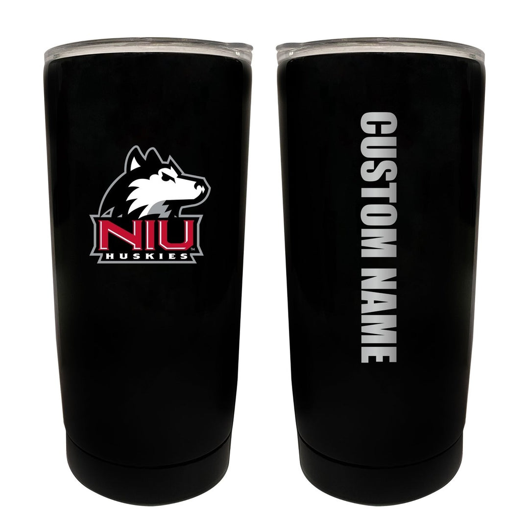 Northern Illinois Huskies Customizable 16 oz Stainless Steel Insulated Tumbler Officially Licensed Collegiate Product Image 1