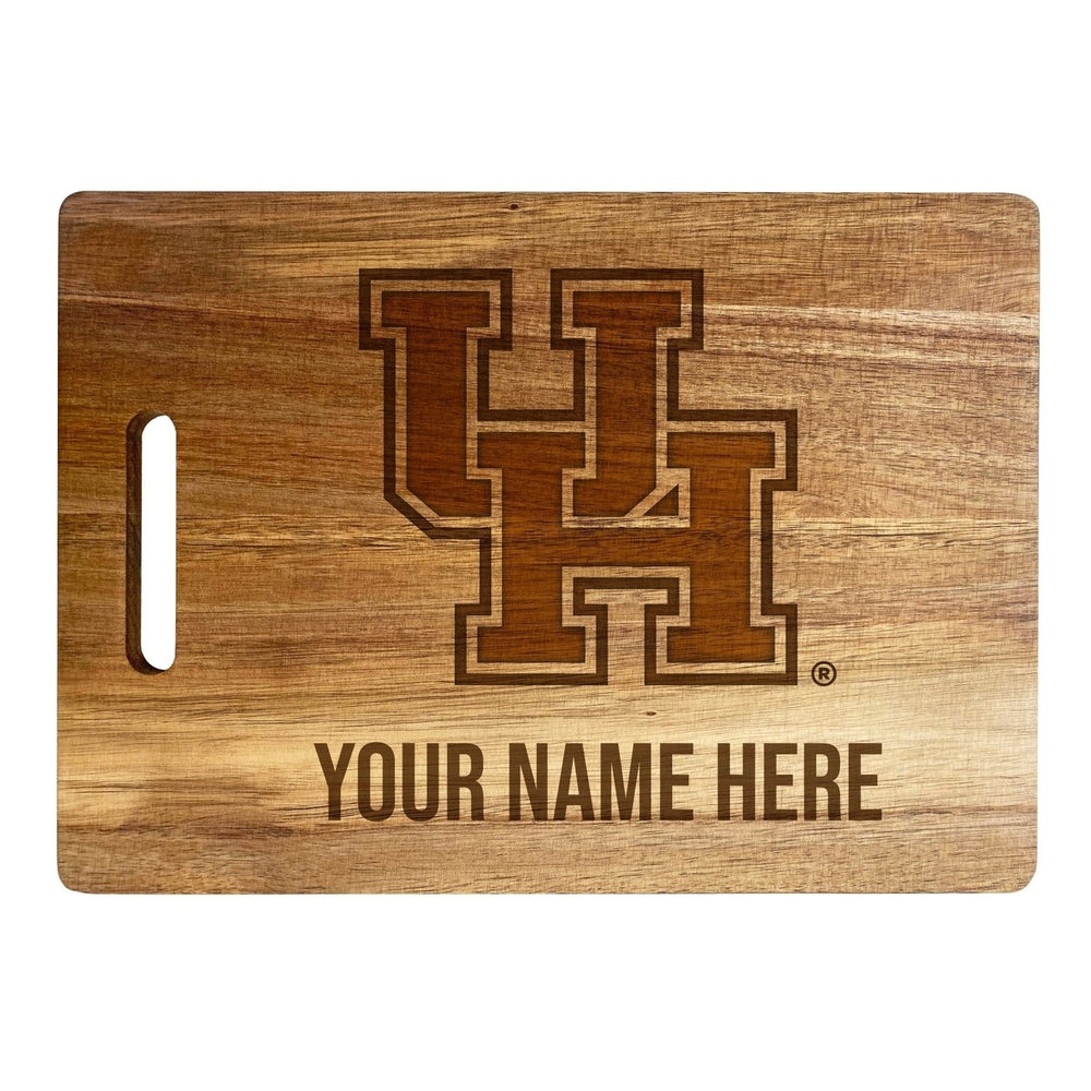 University of Houston Customizable Engraved Wooden Cutting Board 10" x 14" Acacia Wood Officially Licensed Collegiate Image 2