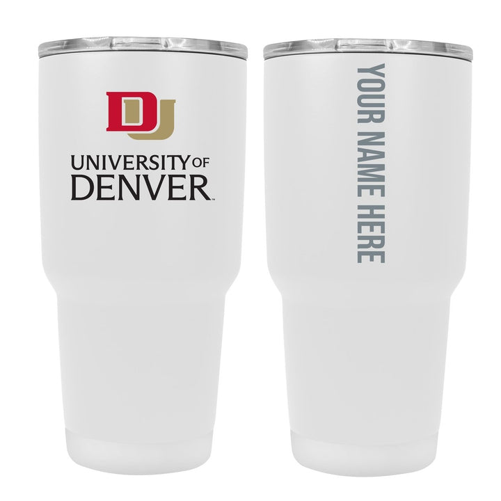 University of Denver Pioneers Customizable 24 oz Insulated Stainless Steel Tumbler Officially Licensed Collegiate Image 1