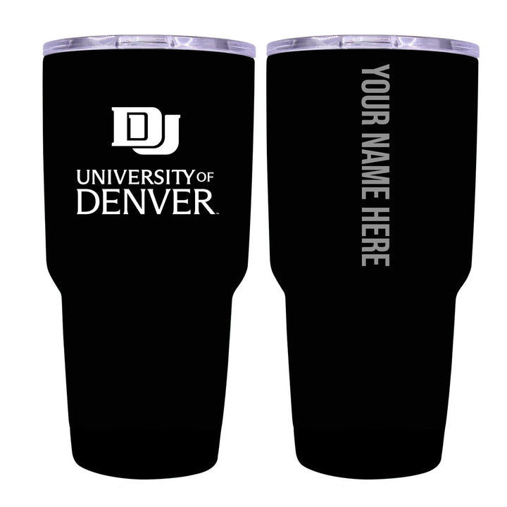 University of Denver Pioneers Customizable 24 oz Insulated Stainless Steel Tumbler Officially Licensed Collegiate Image 2