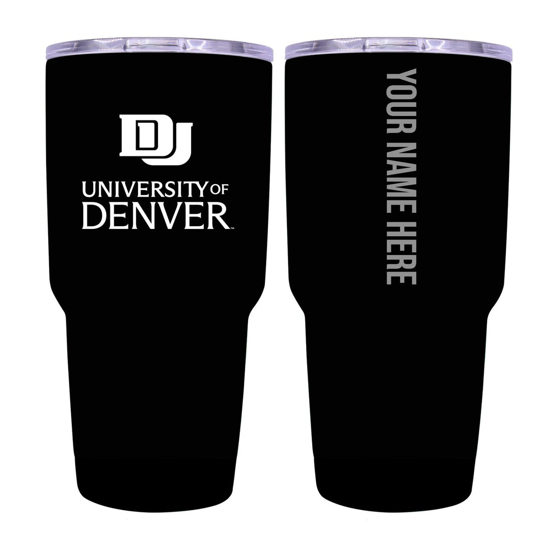 University of Denver Pioneers Customizable 24 oz Insulated Stainless Steel Tumbler Officially Licensed Collegiate Image 1