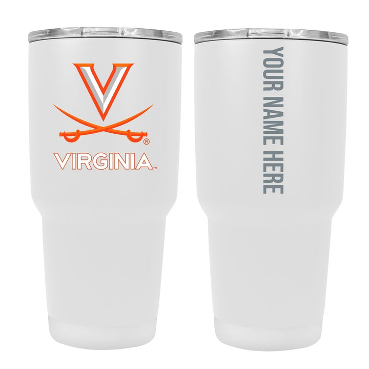 Virginia Cavaliers Customizable 24 oz Insulated Stainless Steel Tumbler Officially Licensed Collegiate Product Image 1