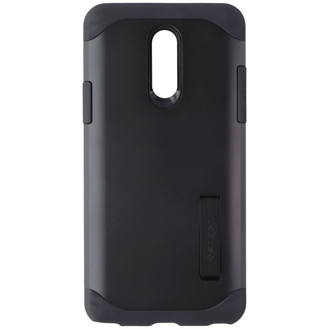 Spigen Slim Armor Series Case with Kickstand for LG Q Stylo+ (Plus) - Black Image 2