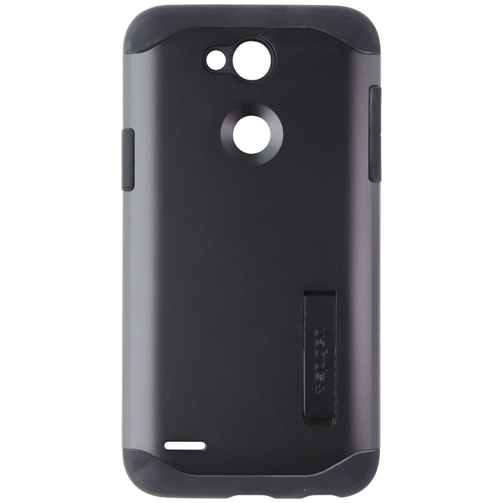 Spigen Slim Armor Hardshell Case with Kickstand for LG X power 3 - Black Image 2