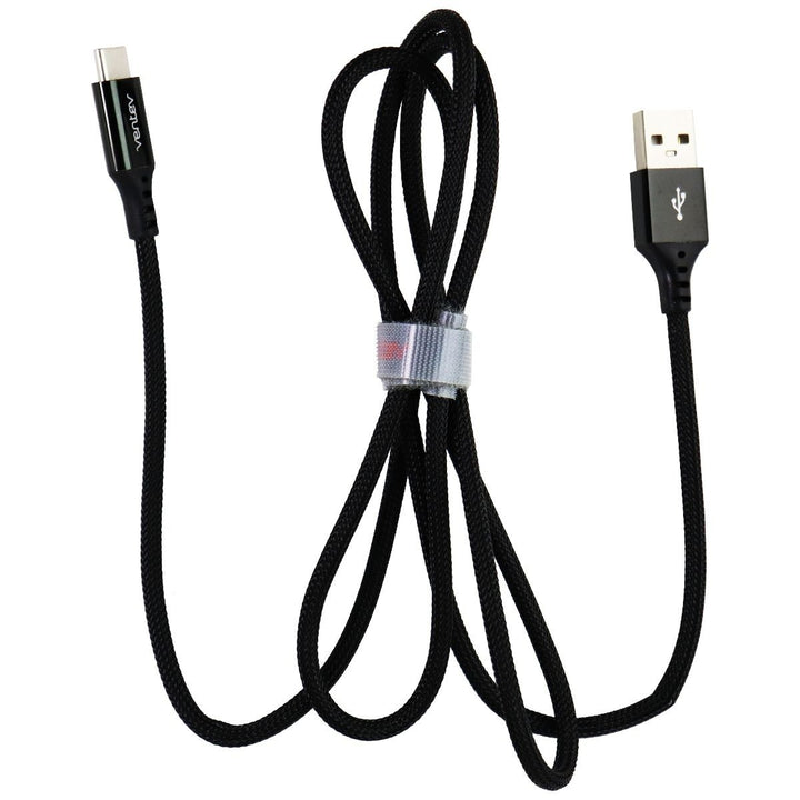 Ventev 4-Ft Chargesync Braided Alloy (USB-C) to USB Cable - Jet Black Image 2