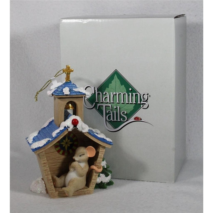 Charming Tails Quiet as a Church Mouse Holiday 2024 Mouse Figurine 137972 NIB Image 6