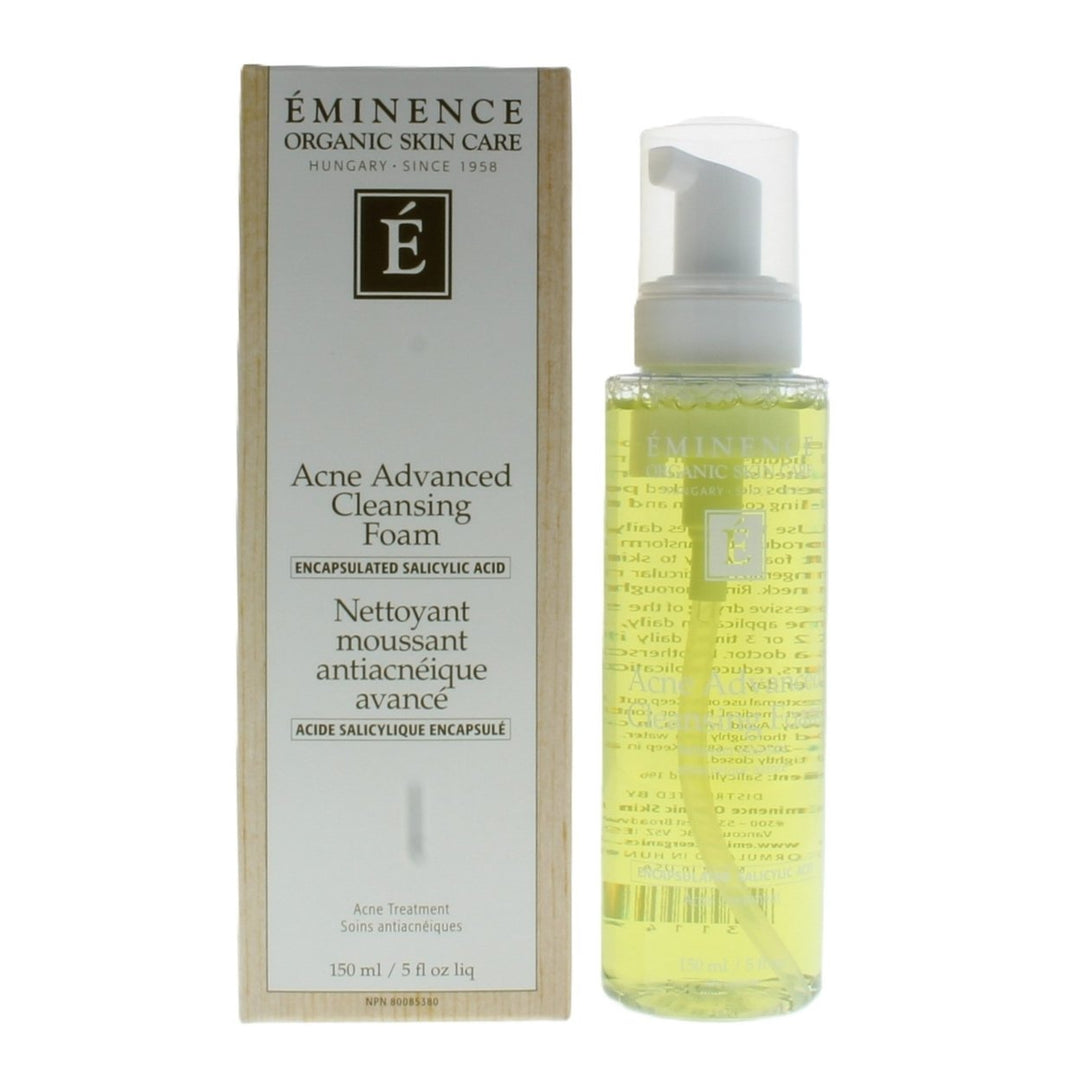 Eminence Acne Advanced Cleansing Foam 150ml Salicylic Acid Herbal Cleanser Image 1