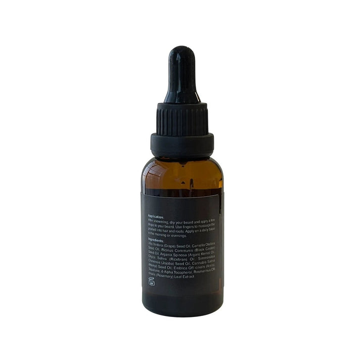 "Earthy" Hemp Infused Beard Growth Oil - Unscented Image 3