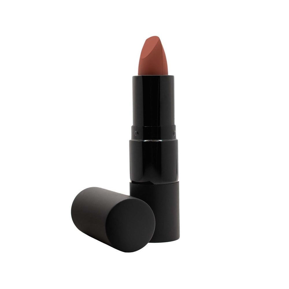 Matte Lipstick Uptown Red Vegan Long-Lasting 3.8g Luxury Makeup Image 2