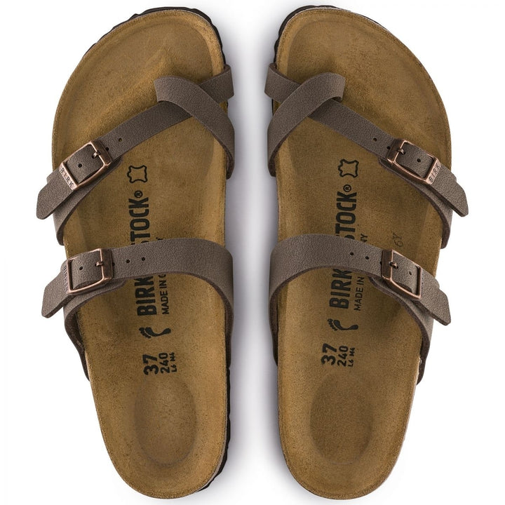 BIRKENSTOCK Mayari Mocha Sandals Women Size 39-M Birkibuc Regular Width 0071061 Image 3