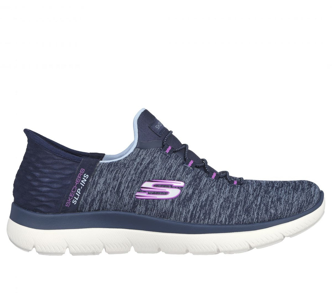 Skechers Womens Slip-Ins: Summits - Dazzling Haze Navy/Purple - 149937-NVPR NAVY / PURPLE Image 1