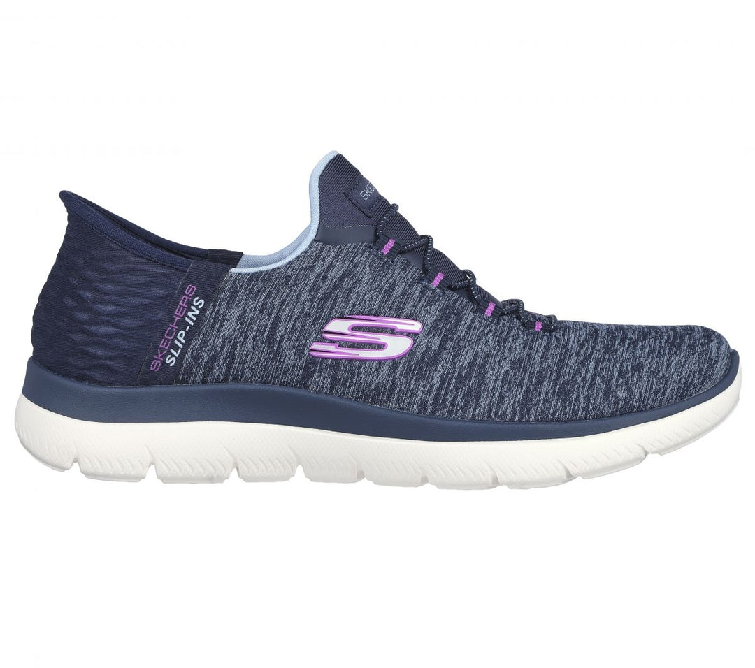 Skechers Womens Slip-Ins: Summits - Dazzling Haze Navy/Purple - 149937-NVPR NAVY / PURPLE Image 2