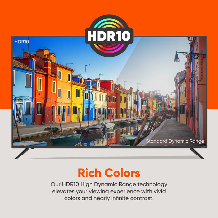 65 Class 4K UHD (2160P) LED Roku Smart Television HDR (100012587) Image 4