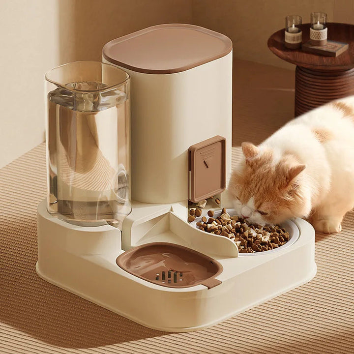 Large Capacity Pet Cat Water Dispenser with Dry/Wet Separation - Automatic Feeder and Food Container Image 3