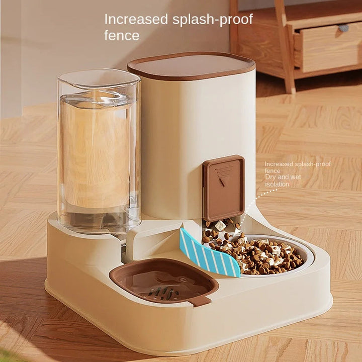 Large Capacity Pet Cat Water Dispenser with Dry/Wet Separation - Automatic Feeder and Food Container Image 4