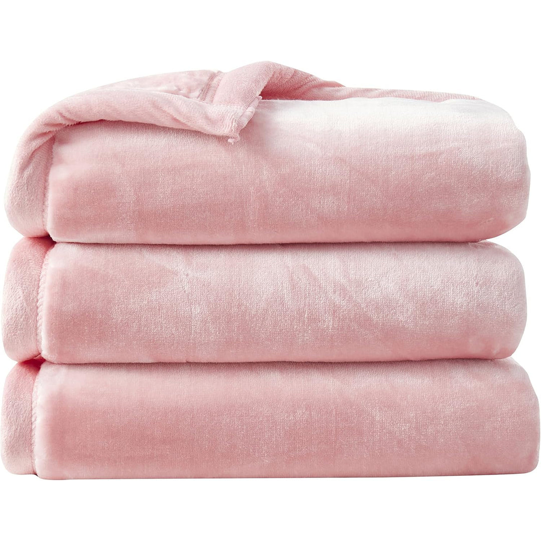 Toddler Blankets for Girls - Micro Mink Ultra Plush Baby Blankets Soft and Cozy Warm Kids Blanket - 39 X 50 Baby Pink Image 1