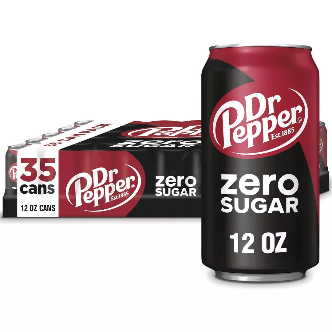 Dr Pepper Zero Sugar 12 Fluid Ounce Cans (35 Pack) Image 1