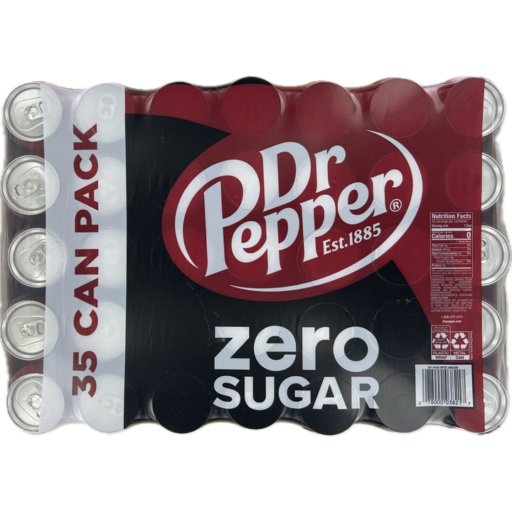 Dr Pepper Zero Sugar 12 Fluid Ounce Cans (35 Pack) Image 4