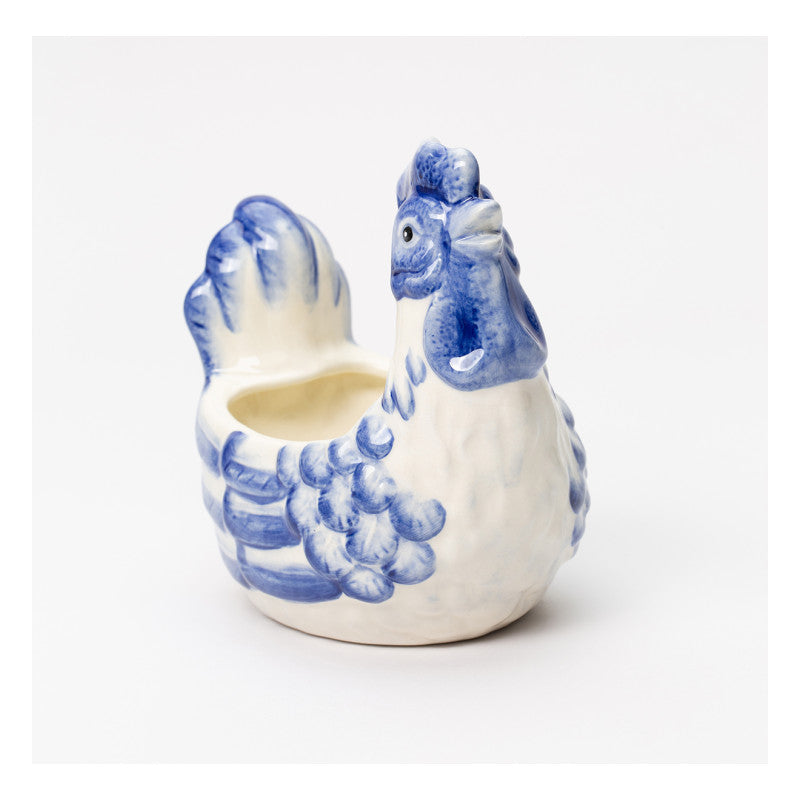 Ceramic Dutch Blue Rooster Planter 5.3 in  Mom Image 3