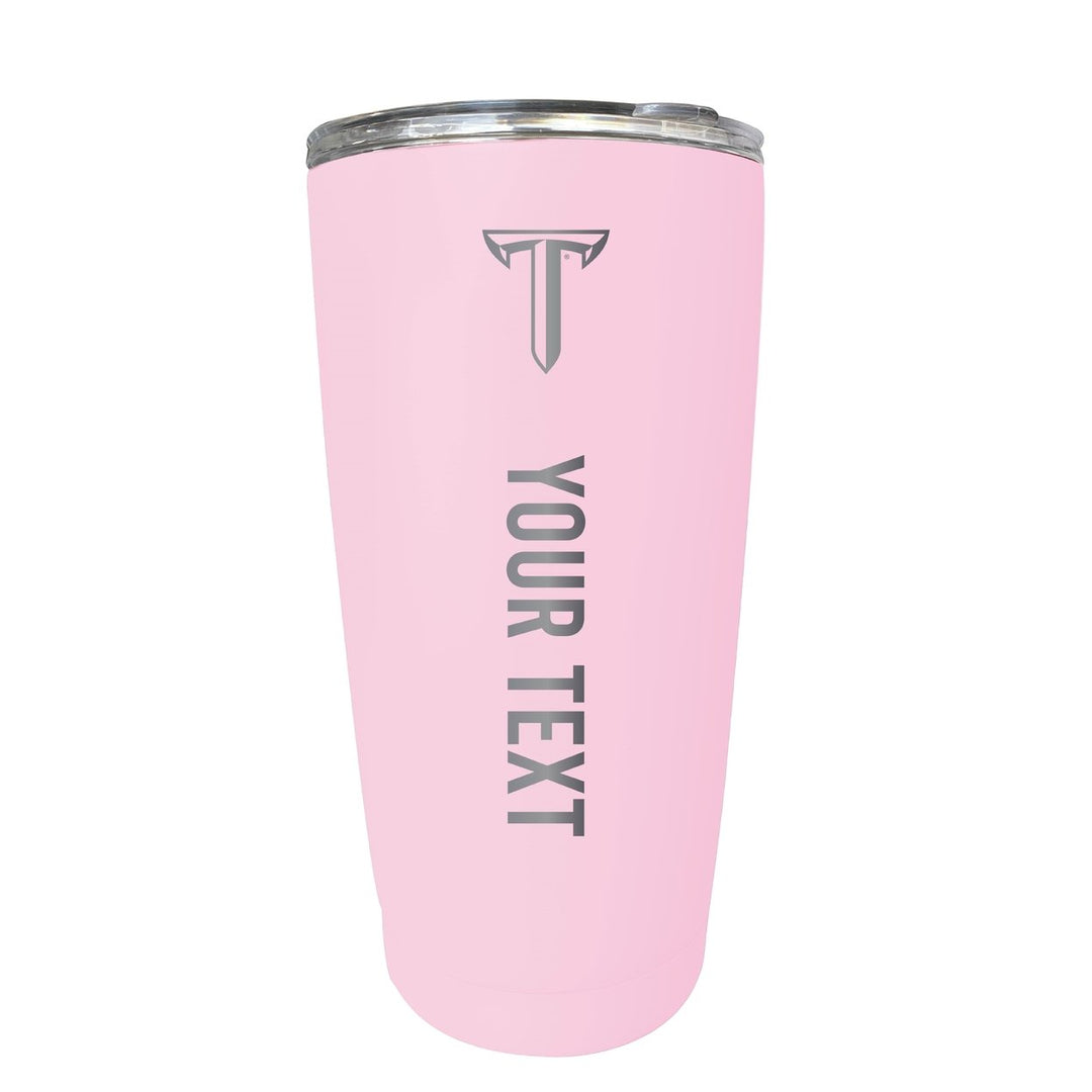 Troy University Customizable 16 oz Engraved Stainless Steel Insulated Tumbler Officially Licensed Collegiate Product Image 4