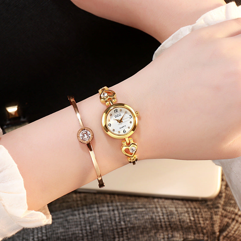 Simple Rhinestone Jewelry For Women Casual Watch Image 2