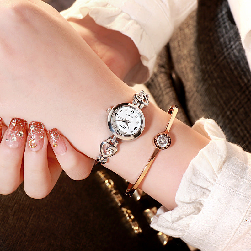 Simple Rhinestone Jewelry For Women Casual Watch Image 3