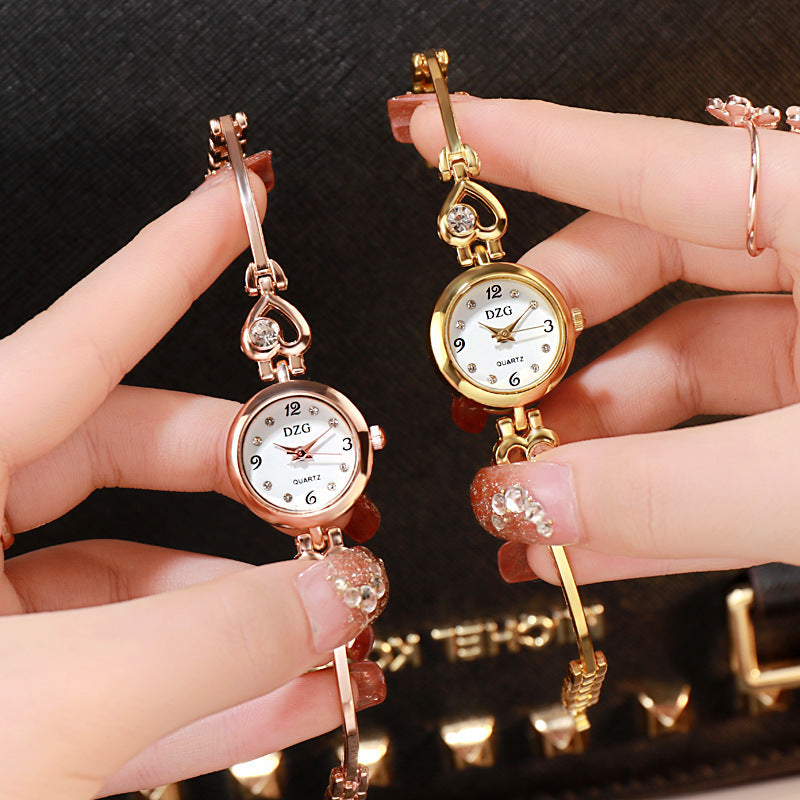 Simple Rhinestone Jewelry For Women Casual Watch Image 6