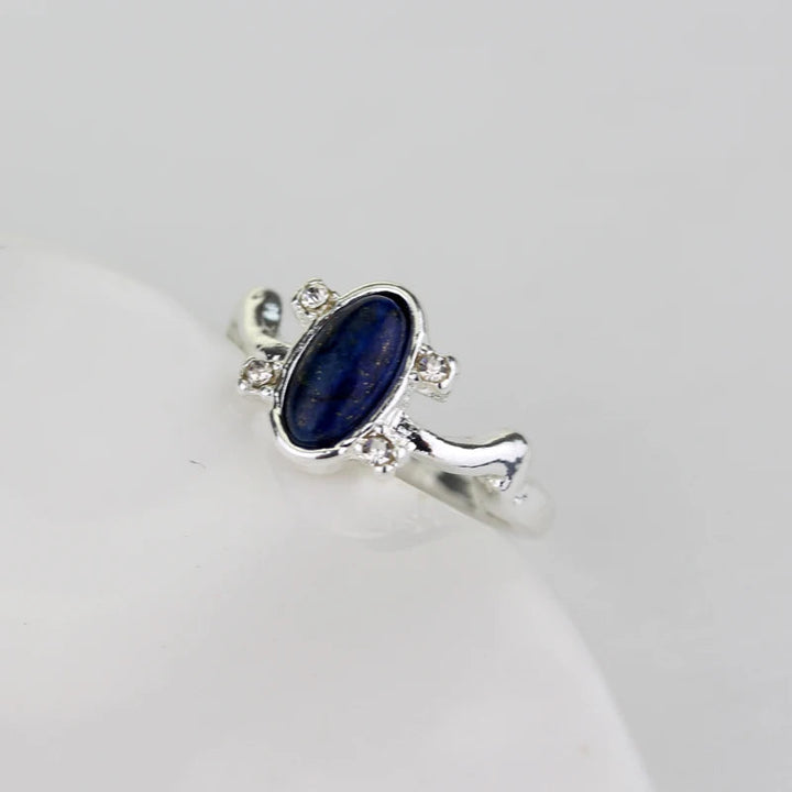 The Vampire Diaries Rings For Women Elena Gilbert Blue Stone Rings Movie Jewelry Image 7