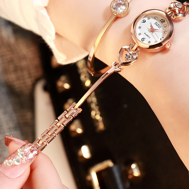 Simple Rhinestone Jewelry For Women Casual Watch Image 12