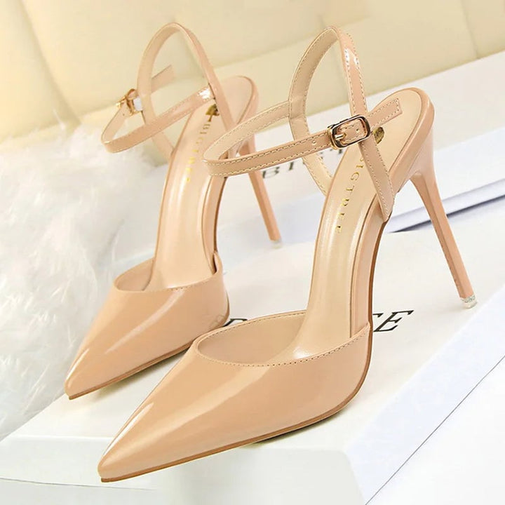 BIGTREE Shoes Fashion High Heels Shoes Patent Leather Woman Pumps Sexy Women Heels Blue Sliver Stiletto Heels Women Image 1